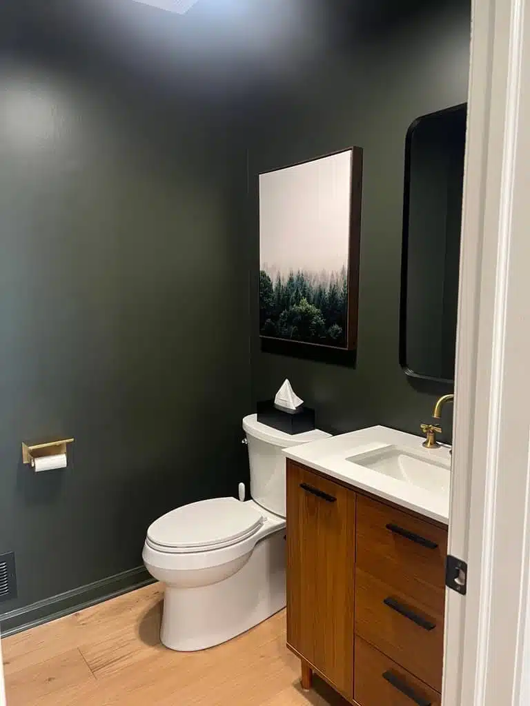 Interior painting with low odor products