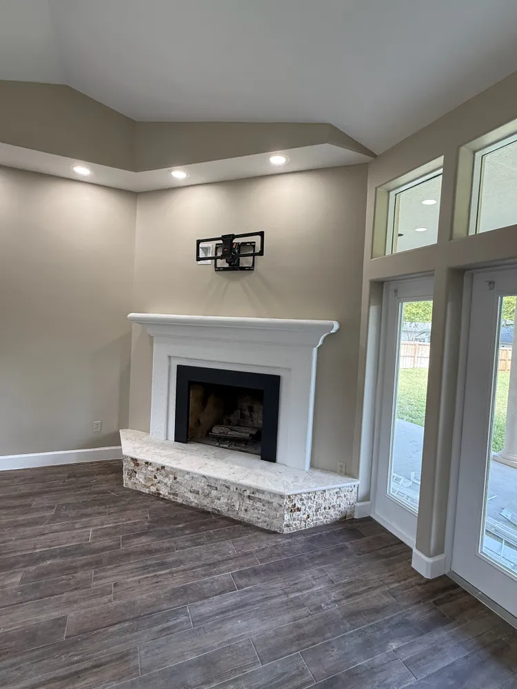 Smooth interior finish on trim and walls