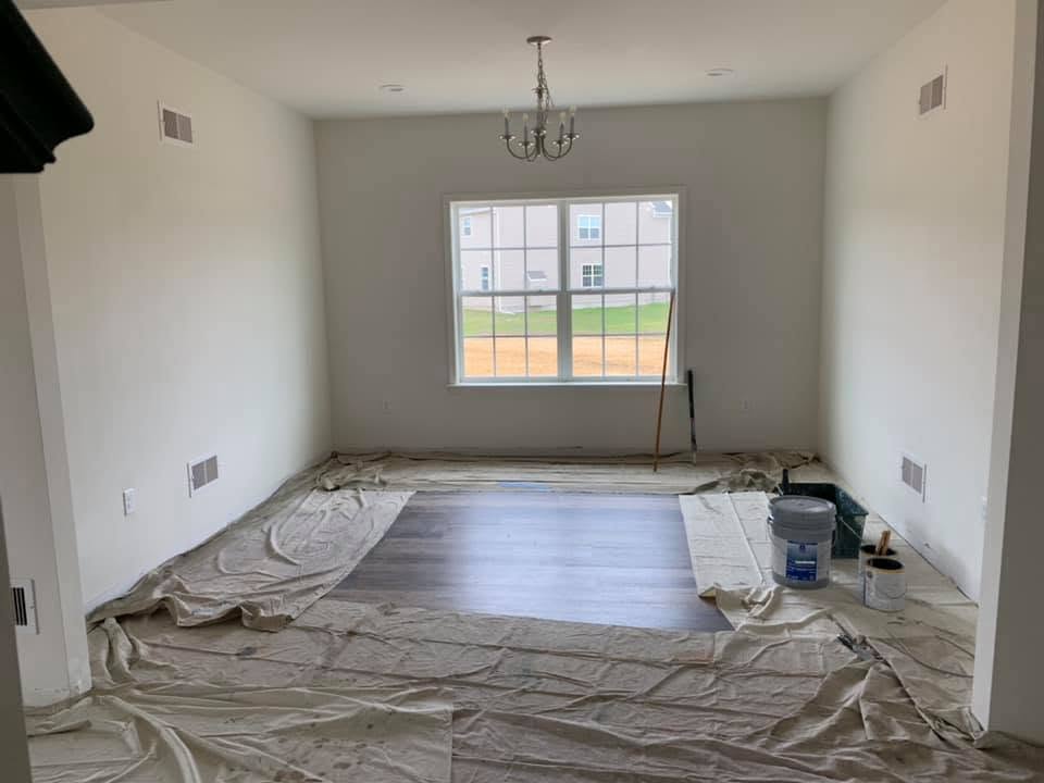 interior painting — before